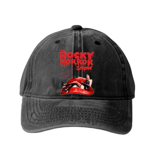 Discover The Rocky Horror Show Washed Denim Baseball Caps