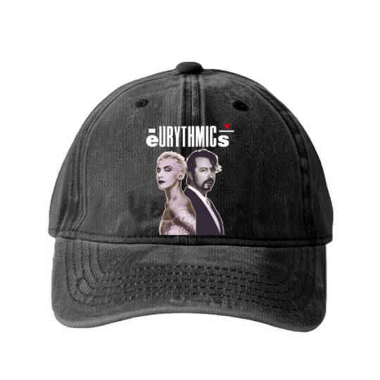 Discover Eurythmics Washed Denim Baseball Caps