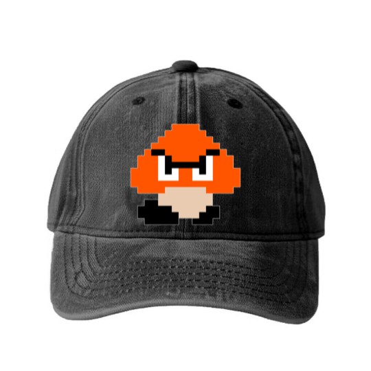 Discover Nintendo Goomba Washed Denim Baseball Caps