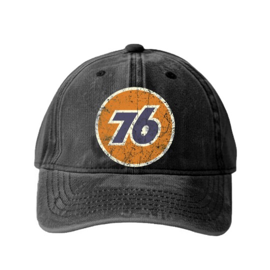 Discover 76 Oil Union Vintage Washed Denim Baseball Caps