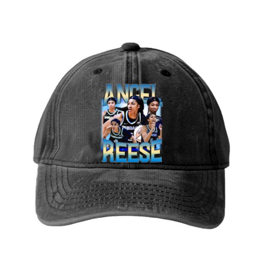 Discover Angel Reese Washed Denim Baseball Caps, Angel Reese Merch Gift