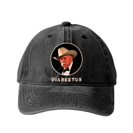 Discover diabetus Washed Denim Baseball Caps