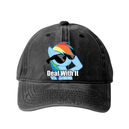 Discover Rainbow Dash Classic Washed Denim Baseball Caps