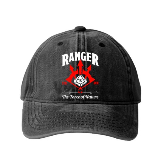 Discover D&D Character Class Ranger Washed Denim Baseball Caps