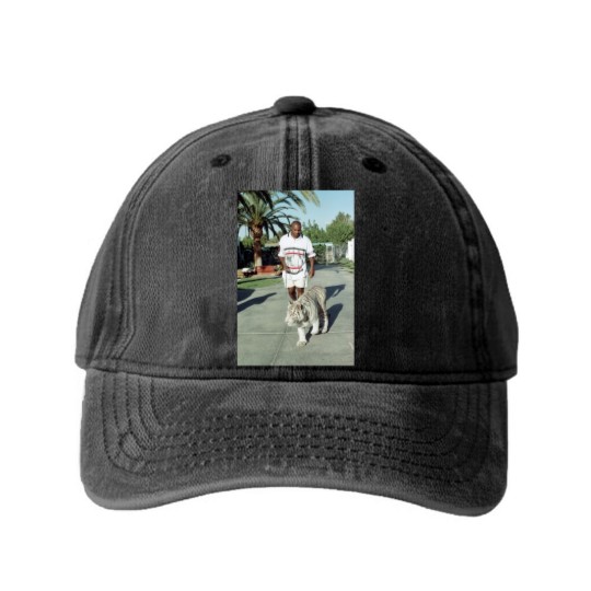 Discover Vintage Mike Tyson Iron Mike Washed Denim Baseball Caps - Mike Tyson Washed Denim Baseball Caps