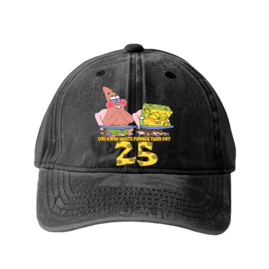 Discover Squarepants You Know Whats Funnier Than 24 Washed Denim Baseball Caps