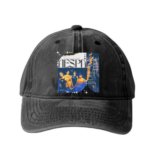 Discover Aespa Washed Denim Baseball Caps, Dreams Come True Aespa Washed Denim Baseball Caps, Aespa Savage Washed Denim Baseball Caps, Aespa Vintage Washed Denim Baseball Caps, Aespa Y2K Washed Denim Baseball Caps