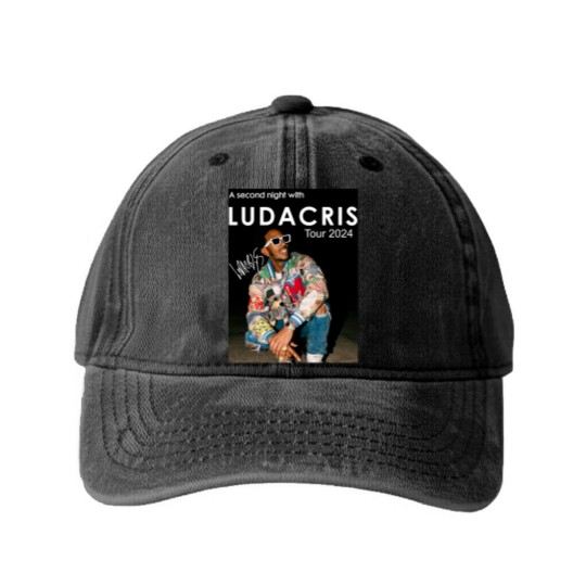 Discover Ludacris TOUR Second Night 2024 Gift For Fans Washed Denim Baseball Caps