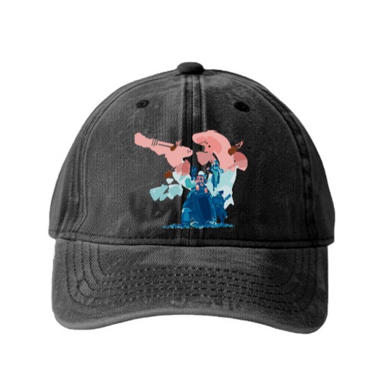 Discover Risk Of Rain 2 Washed Denim Baseball Caps