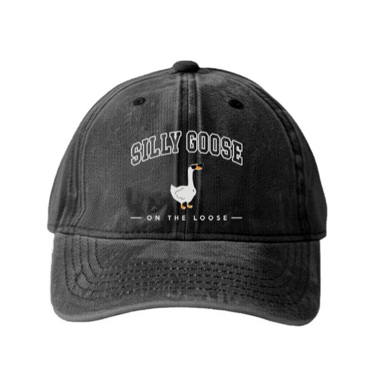 Discover Silly Goose On The Loose Washed Denim Baseball Caps
