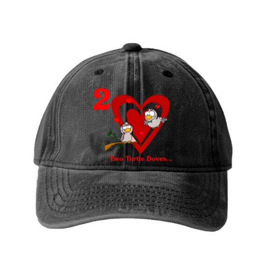 Discover Two Turtle Doves Washed Denim Baseball Caps