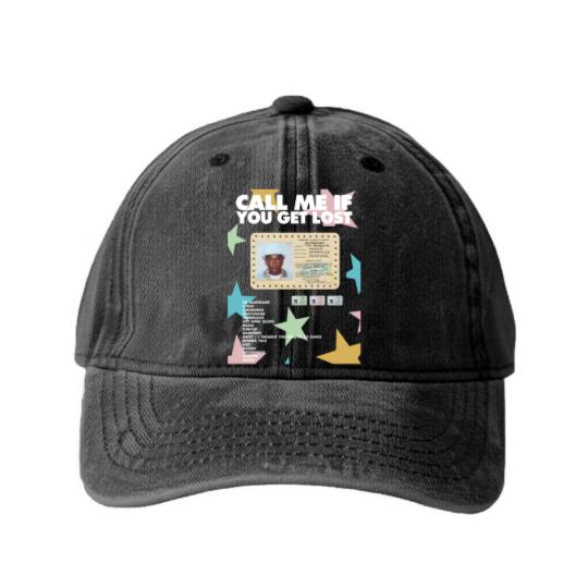 Discover Tyler The Creator Washed Denim Baseball Caps, Vintage Tyler The Creator Album