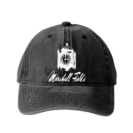 Discover Marshall Field's Department Store  Washed Denim Baseball Caps