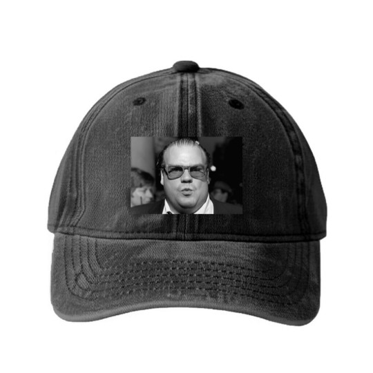 Discover Retro Chris Farley Washed Denim Baseball Caps, Chris Farley Vintage Washed Denim Baseball Caps