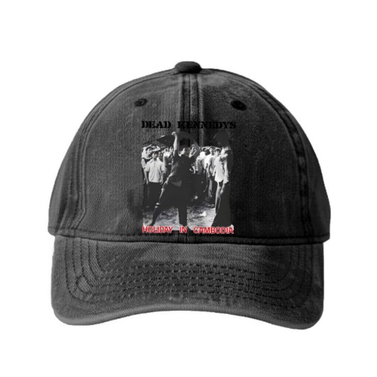 Discover Dead Kennedys - Holiday in Cambodia - Washed Denim Baseball Caps