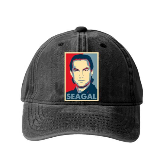 Discover Steven Seagal Washed Denim Baseball Caps