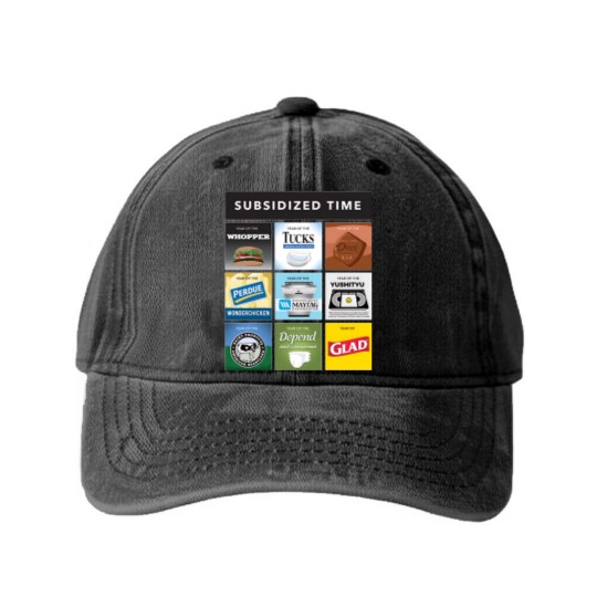 Discover Subsidized Time from Infinite Jest - Infinite Jest - Washed Denim Baseball Caps