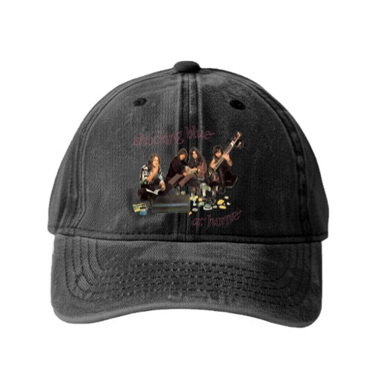 Discover Shocking Blue At Home 1989 Washed Denim Baseball Caps