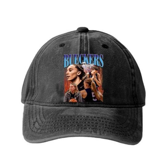 Discover Paige Bueckers Washed Denim Baseball Caps Basketball Player