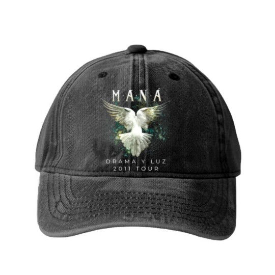 Discover MANA Drama Y Luz Tour Promo Concert Album Washed Denim Baseball Caps