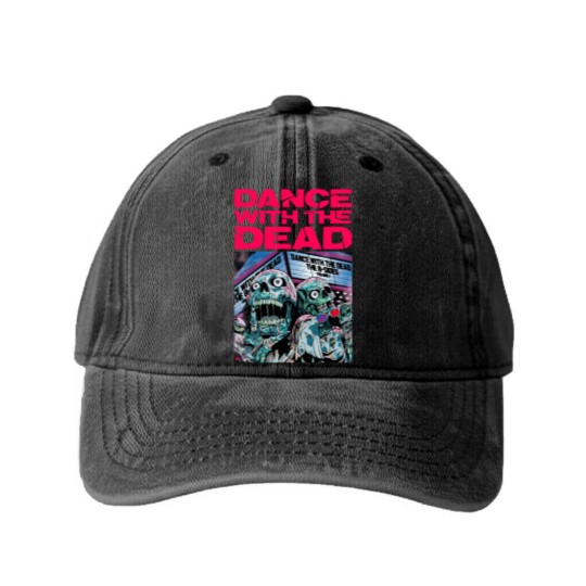 Discover DANCE WITH THE DEAD Washed Denim Baseball Caps