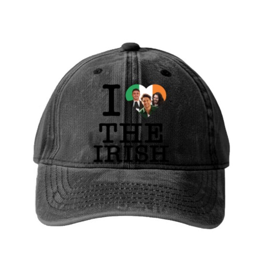 Discover I love heart the irish Niall Horan Hozier Paul Mescal Classic Washed Denim Baseball Caps