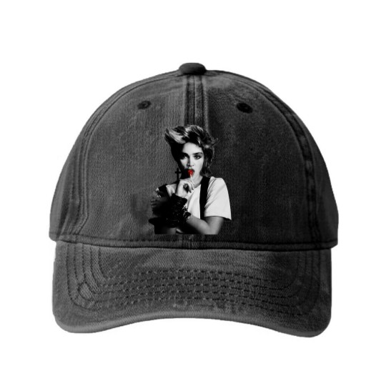 Discover Cool Madonna Lollipop Tour Cotton White Washed Denim Baseball Caps