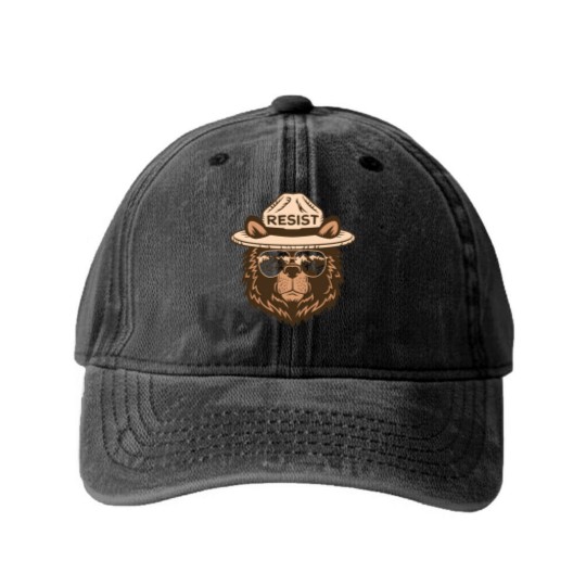 Discover Alt National Park Service Resist - bear resistance resist Washed Denim Baseball Caps