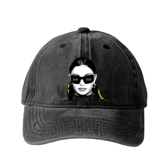 Discover BRAT CHARLI XCX Album Washed Denim Baseball Caps