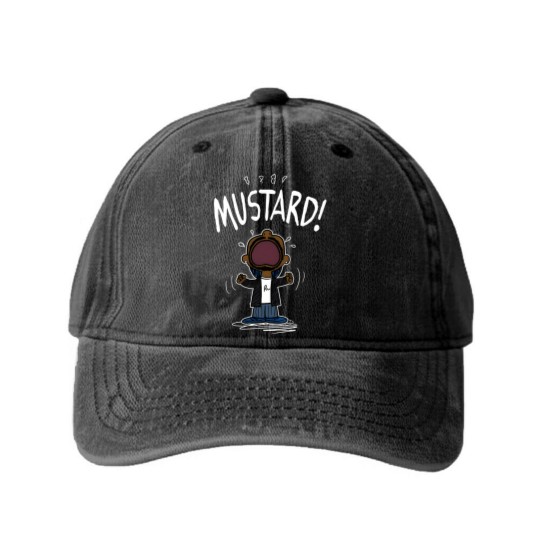 Discover Kendrick Lamar Mustard Mene Washed Denim Baseball Caps, Kendrick Lamar Washed Denim Baseball Caps