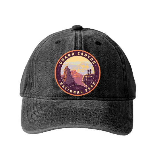 Discover Grand Canyon National Park Washed Denim Baseball Caps