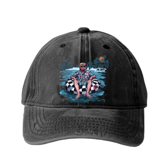 Discover Trump Washed Denim Baseball Caps Gulf Of Us America Est 2025 Washed Denim Baseball Caps