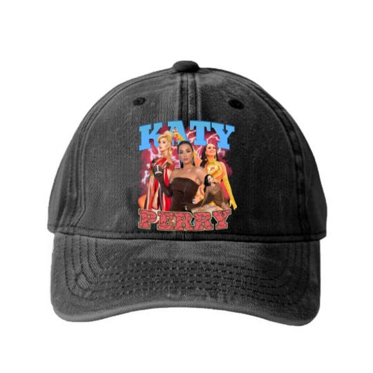 Discover Katy Perry Washed Denim Baseball Caps, Katy Perry Fan Washed Denim Baseball Caps, Katy Perry Bootleg Y2k Clothing