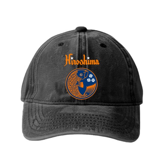 Discover Hiroshima Toyo Carp Vintage FRIDAY I'M IN LOVE Washed Denim Baseball Caps