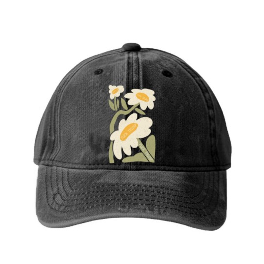 Discover Subtle Anti Trump Washed Denim Baseball Caps, Subtle Anti MAGA Washed Denim Baseball Caps