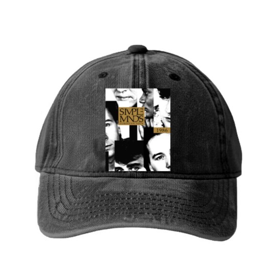Discover Simple Minds - Once Upon A Time European Tour 1986 Washed Denim Baseball Caps