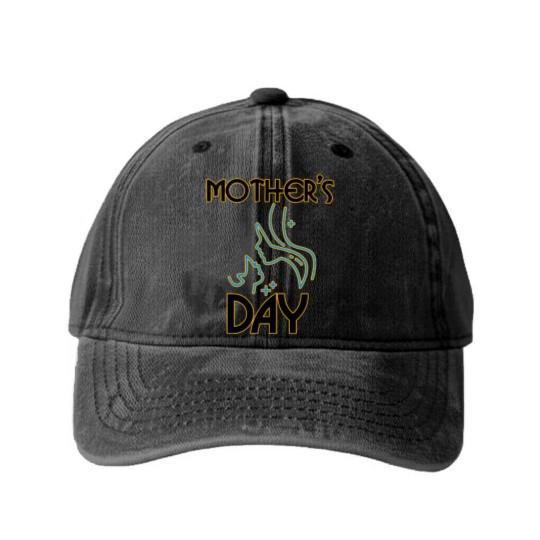 Discover mother day Washed Denim Baseball Caps