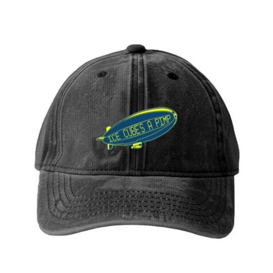 Discover Ice Cube's A Pimp Washed Denim Baseball Caps