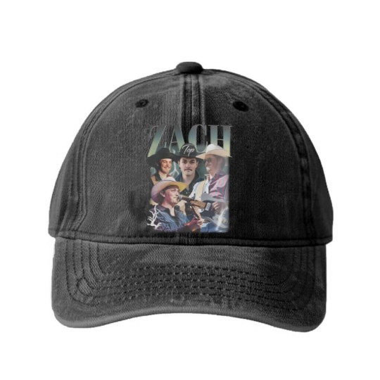 Discover Vintage Zach Top Country Music Festival 2025 Rap Washed Denim Baseball Caps, Singer Band king of country Washed Denim Baseball Caps