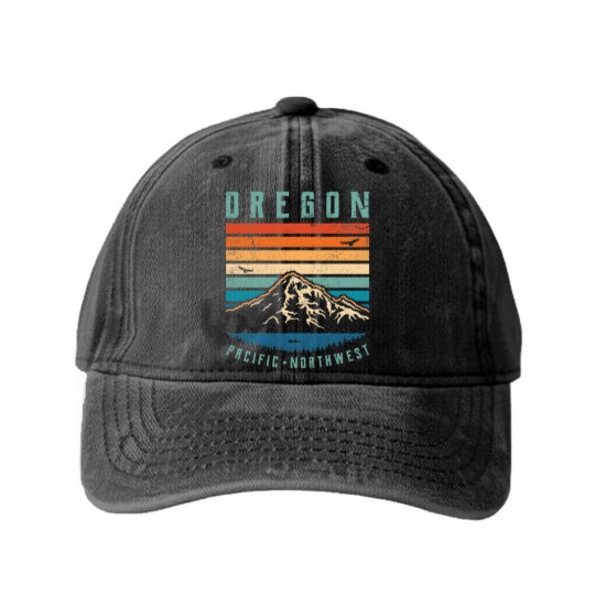 Discover Oregon - Oregon - Washed Denim Baseball Caps