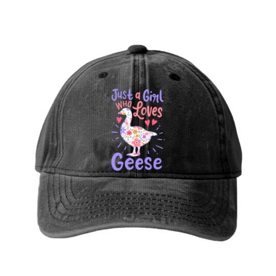 Discover Geese Goose Geese Lover - Geese - Washed Denim Baseball Caps