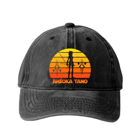 Discover AHSOKA TANO Washed Denim Baseball Caps