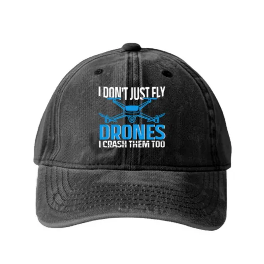 Discover drone Design for rc pilot | drones Washed Denim Baseball Caps
