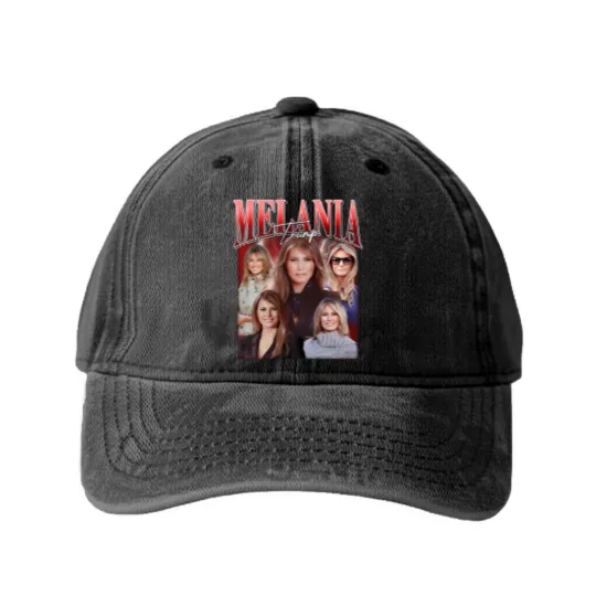 Discover Melania Trump Bootleg Vintage Washed Denim Baseball Caps, Melania Trump Washed Denim Baseball Caps