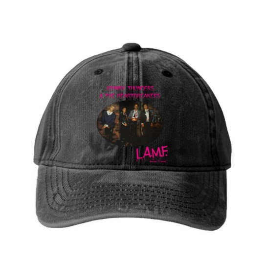 Discover Johnny Thunders L.A.M.F Washed Denim Baseball Caps