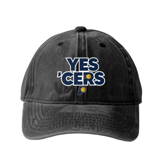 Discover Vintage Yes 'Cers Design Funny Vintage Yes 'Cers  Unisex Washed Denim Baseball Caps