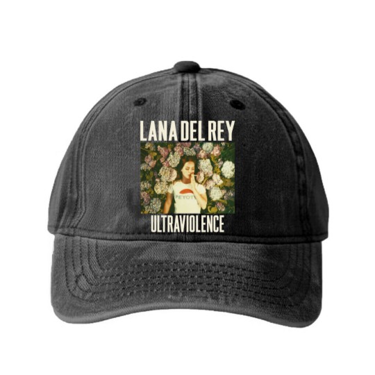 Discover Ultraviolence Lana Del Rey 2024 graphic Washed Denim Baseball Caps unisex men women