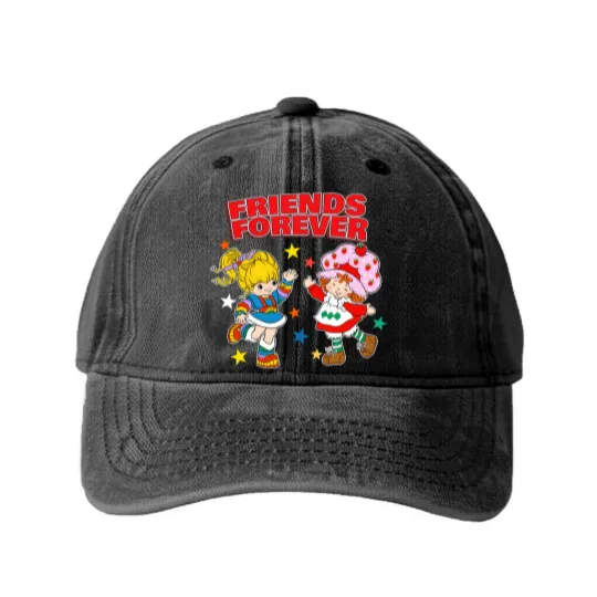 Discover Friends forever - Rainbow Brite - Washed Denim Baseball Caps