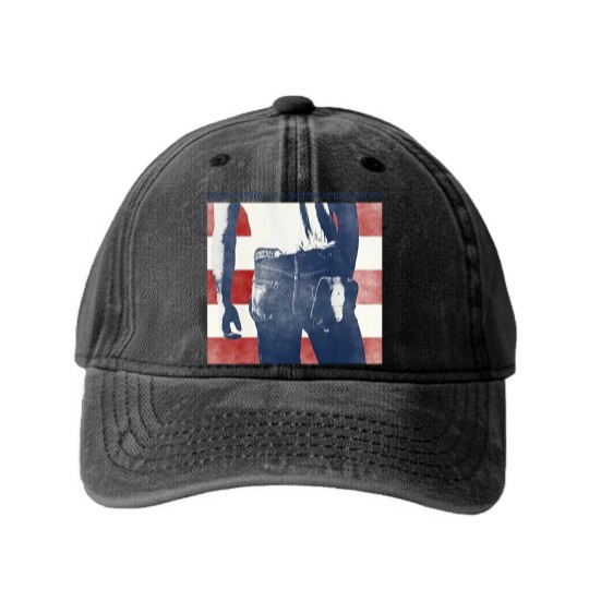 Discover Vintage Bruce Springsteen Washed Denim Baseball Caps, Bruce Springsteen Washed Denim Baseball Caps