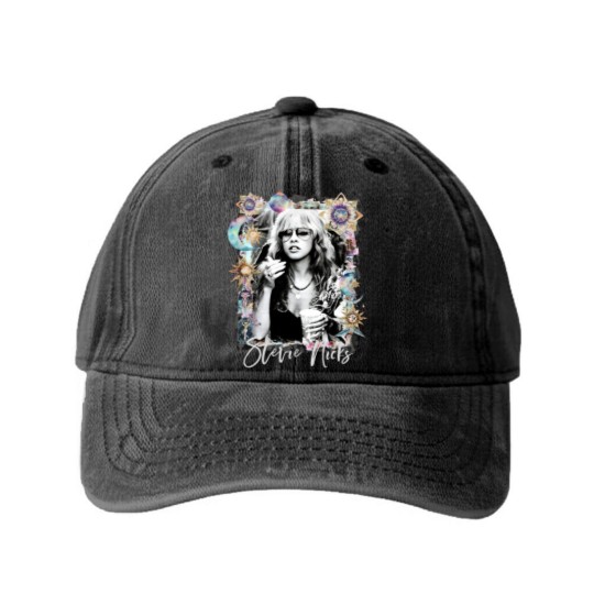 Discover Stevie Nicks Washed Denim Baseball Caps Gypsy Washed Denim Baseball Caps Bella Canvas Washed Denim Baseball Caps Gift For Her Stevie Nicks Fan Concert